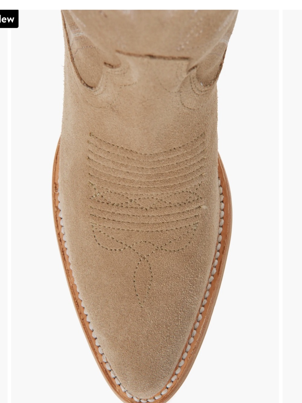 Tecova Abby Driftwood Suede Western Boots - Picture 3 of 11